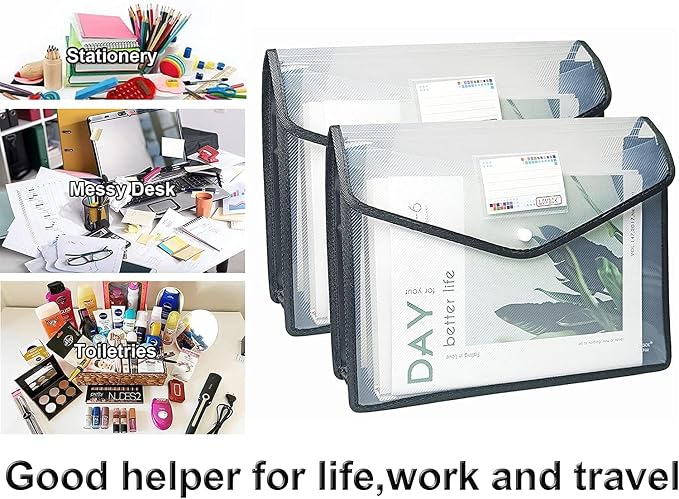 YoeeJob Plastic File Folders Legal Size Expandable Document Folder - Image 4