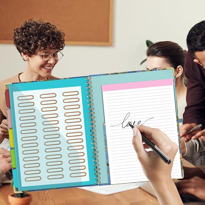 Foldable Clipboard Folio with Storage, 5 Plastic Folders with 10 Pockets - Image 7