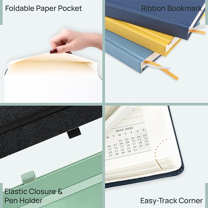 POPRUN 2026-2027 Academic Planner, 6.5" x 8.75", Weekly and Monthly Calendar - Image 6