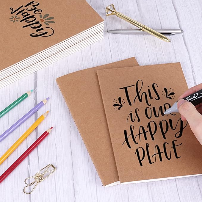 EOOUT 48pcs Blank Kraft Notebooks, Bulk Journals - Image 5