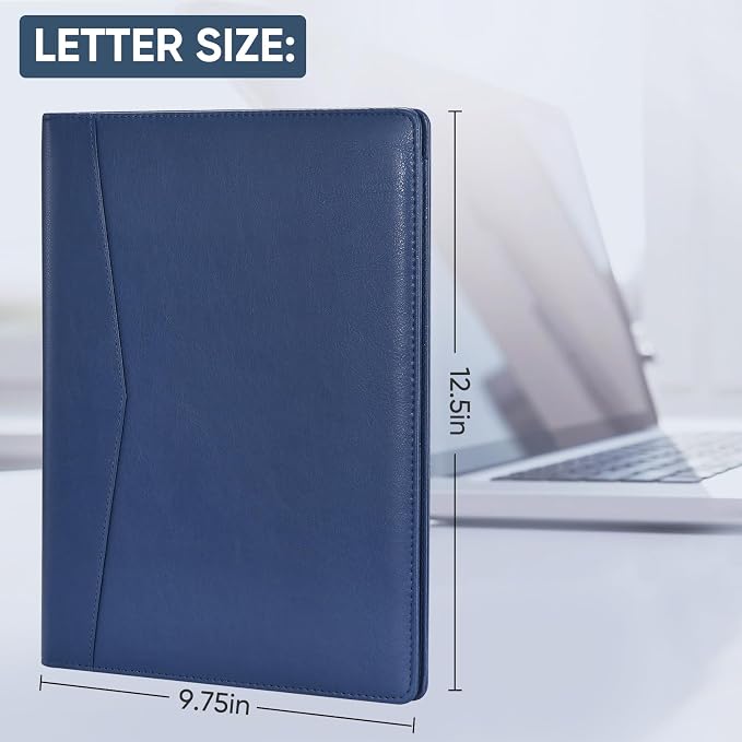 Pacific Mailer Padfolio Portfolio Leather Binder, Interview Legal Document - Image 2