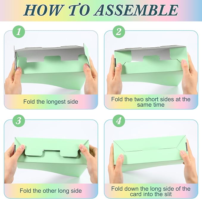Pasimy 25 Pcs Pastel Cardboard Magazine File Holder Magazine Organizer Book Bin - Image 3