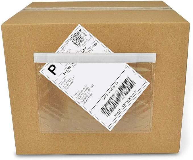 6" x 9" shipping label sleeves, Packing Slip Envelope Pouches by NefLaca