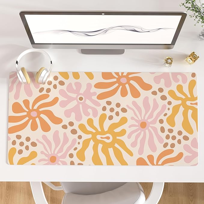Colorful Star Large Mouse Pad, PU Leather Waterproof Desk Mat, Computer Gaming by ColorfulStar