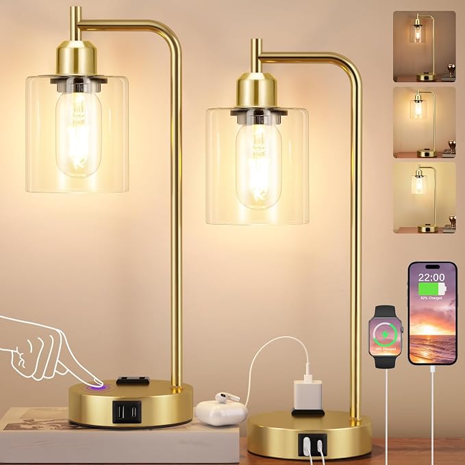 Innqoo Industrial Gold Table Lamp - Image 2