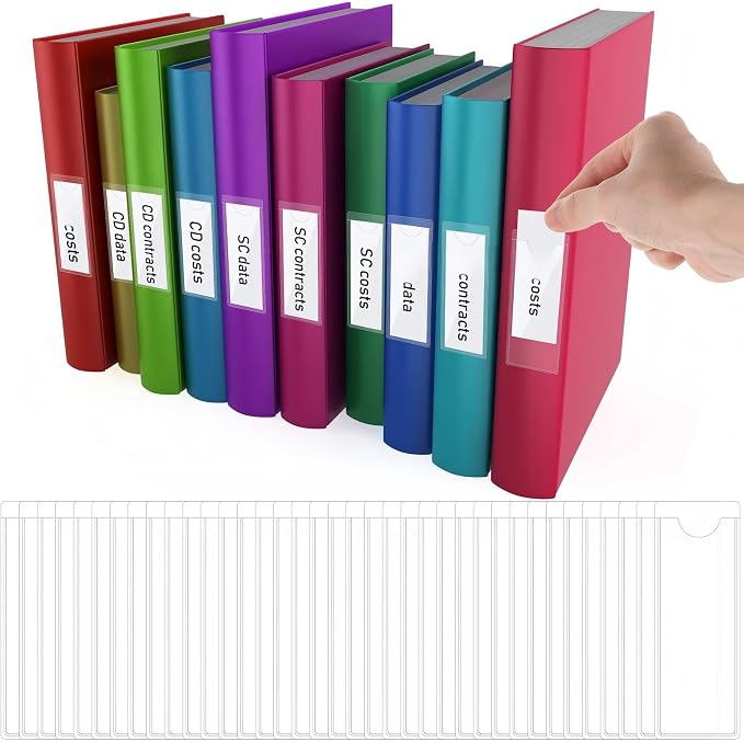 Chinco 30 Pack Self-Adhesive Index Card Pockets - Image 9
