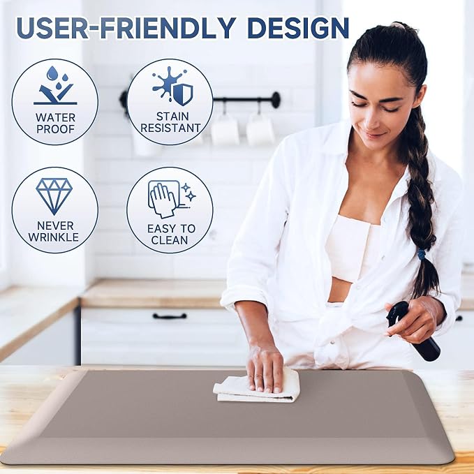StepRite 4/5 Inch Thick Kitchen Mat Anti Fatigue Mat Kitchen Rugs Kitchen Decor - Image 5