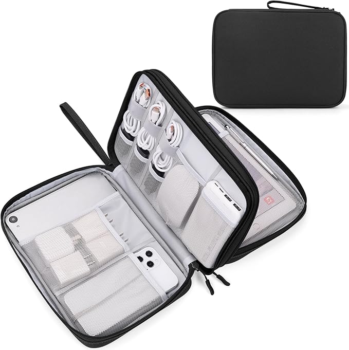 FYY Electronic Organizer, Extra Large Travel Cable Organizer Bag Pouch Portable by FYY