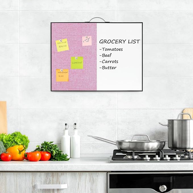 Small White Board Cork-Board Combo - Image 9