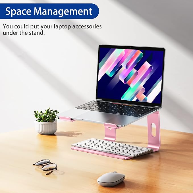 BESIGN LS03 Aluminum Laptop Stand, Ergonomic Detachable Computer Stand - Image 9