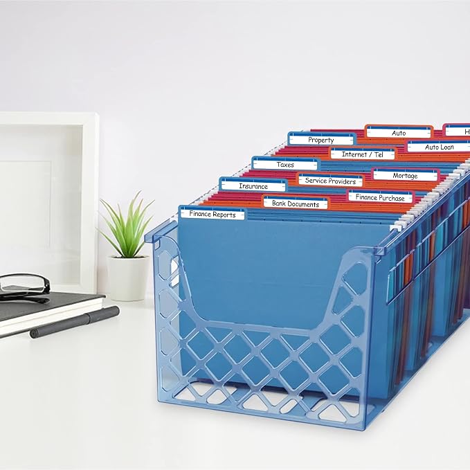 File Folder Labels 28 Sheets Light Blue File Labels a Total of 252 File Labels - Image 6