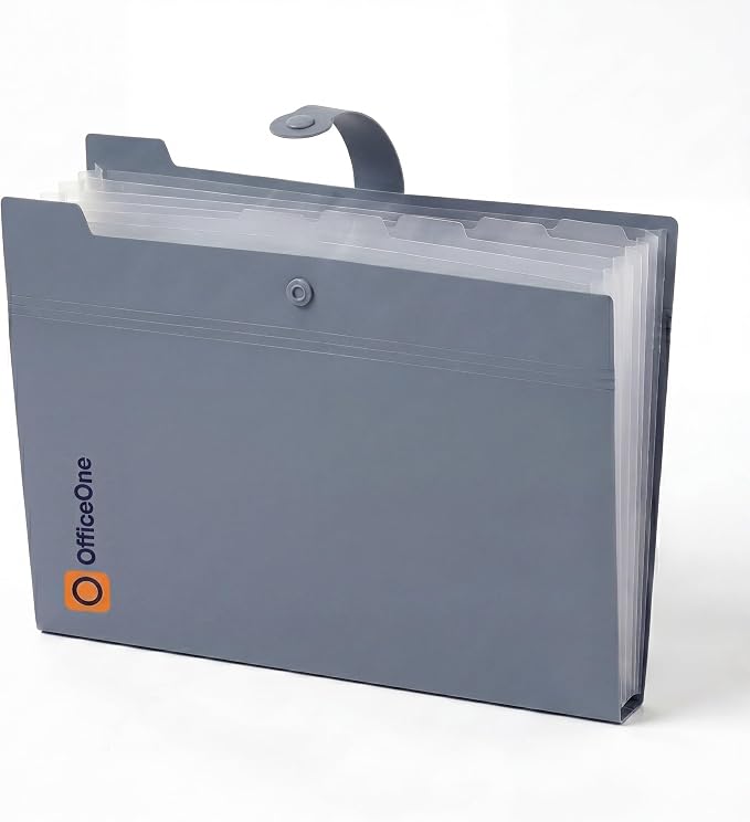 OfficeOne 8-Pocket Expanding File Folder, A4 Letter Size Accordion Document - Image 2