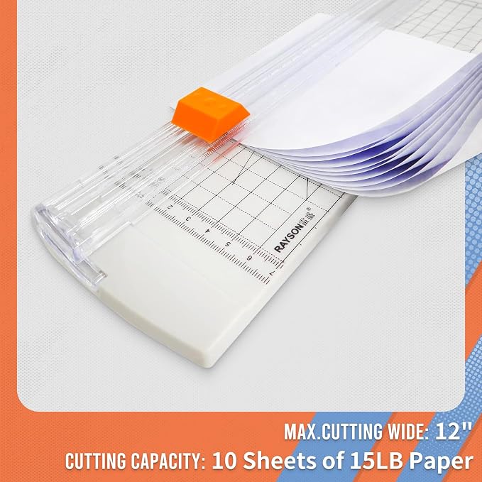 Rayson Paper Cutter Trimmer, A4 Size, craft paper, photos and DIY projects; - Image 6