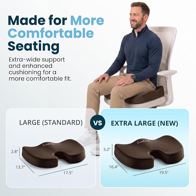 ComfiLife Extra Large Gel & Memory Foam Seat Cushion - Image 5