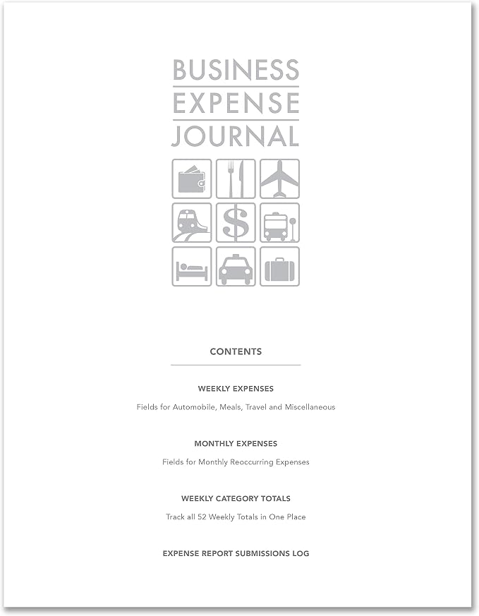 BookFactory Business Expense Log Book Expense Tracking Ledger Logbook Journal - Image 3