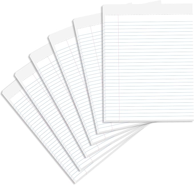 Note Pads 5.5 x 8.5 Small Legal Pads Wide Ruled Lined Writing Note Pads by MODERN+CREATORS