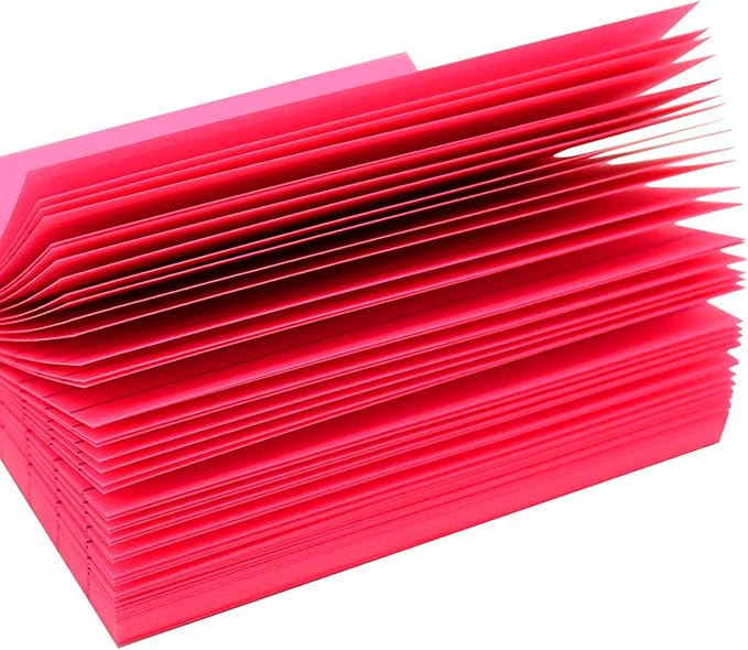 Lined Sticky Notes 4x4 Bright Stickies Colorful Super Sticking Power Memo Pads - Image 3