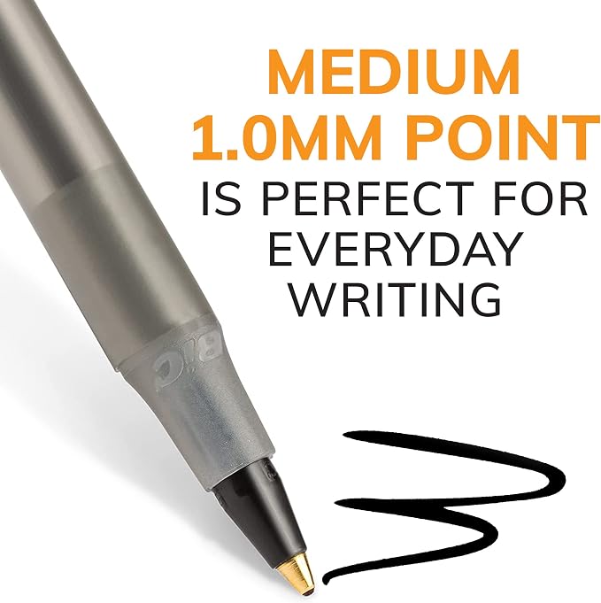 BIC Round Stic Xtra Life Ballpoint Pen, Ultra Long Lasting and Consistent - Image 2