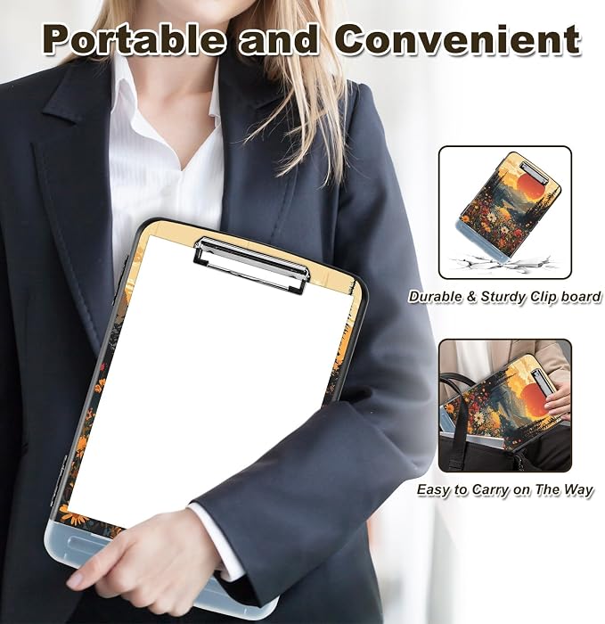 Clipboard with Storage, Nursing Clip Board 8.5 x 11 Storage Organization Box - Image 3