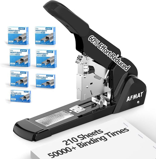 AFMAT Heavy Duty Stapler, 210 Sheet Staplers by AFMAT