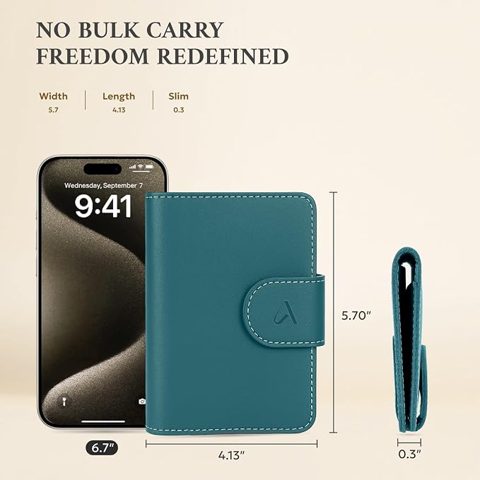 ALLIVE Rfid Passport Holder for Travel Women & Men, Passport Cover Wallet - Image 5
