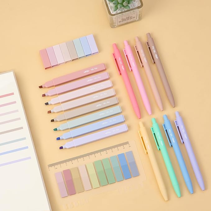 Mr. Pen- Aesthetic Highlighters and Gel Pens, 16 Pack | 200 Sheets Sticky Tabs - Image 7