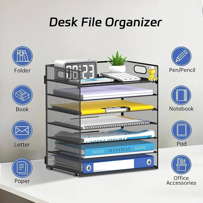 2 Pack 7 Tier Paper Organizer - Image 5