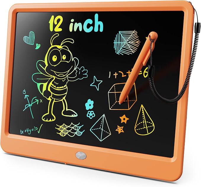 KOKODI LCD Writing Tablet, 12 Inch Colorful Toddler Doodle Board Drawing Tablet by WhereKidsLearnThroughPlay