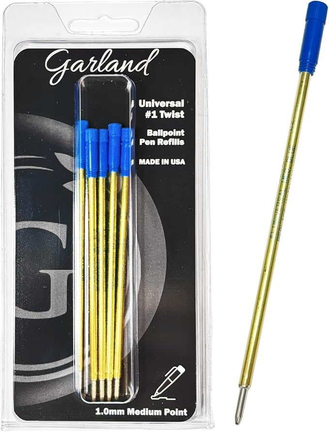 Garland Universal #1 Cross Compatible Ballpoint Pen Refill, USA Made, Archival by Garland
