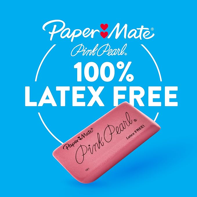 Paper Mate Pink Pearl Erasers, Teacher Supplies - Image 3