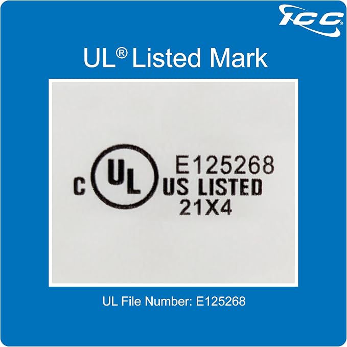 ICC 1.25” Plastic Cable Management Ring, Rack or Wall Mount - Image 2