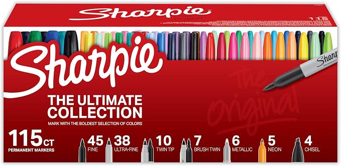 Sharpie Permanent Markers, Ultimate Collection, Fine and Ultra Fine Points by Unknown