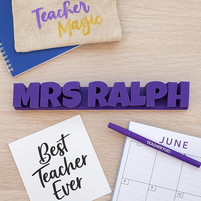 Personalized 3D Printed Nameplate – Custom Desk Name Sign - Image 2