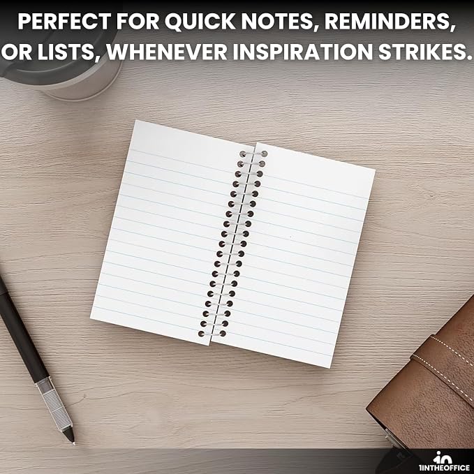 1InTheOffice Wirebound Spiral Memo Books, Memo Pads, College Ruled, Small - Image 8