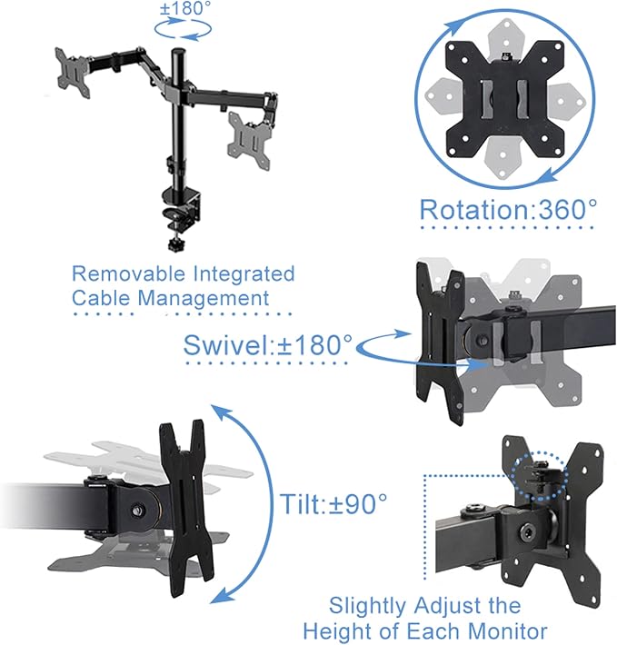Rocelco 37.5" Height Adjustable Standing Desk Converter - Image 6