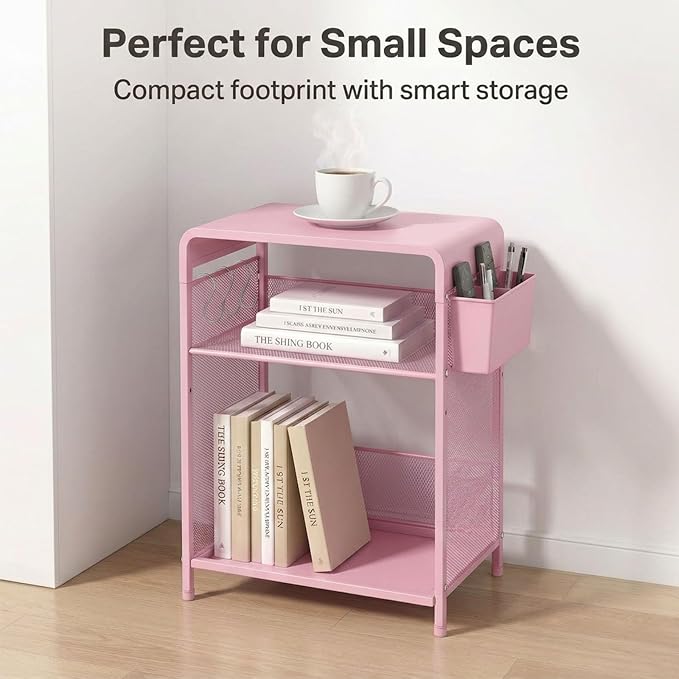 ECOLOVI 3 Tier Printer Stand for Under Desk, Height Adjustable Shelf Small - Image 3