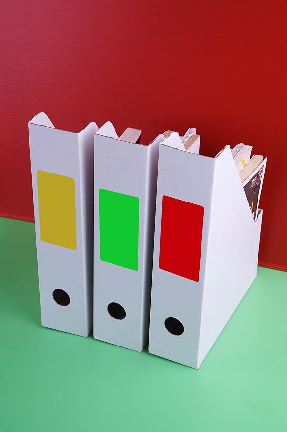 Royal Green Rectangular Stickers Color-Coding Labels - Image 7