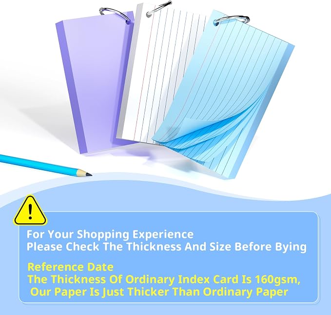Index Cards 3x5 Inches, Colorful Flash Cards - Image 6