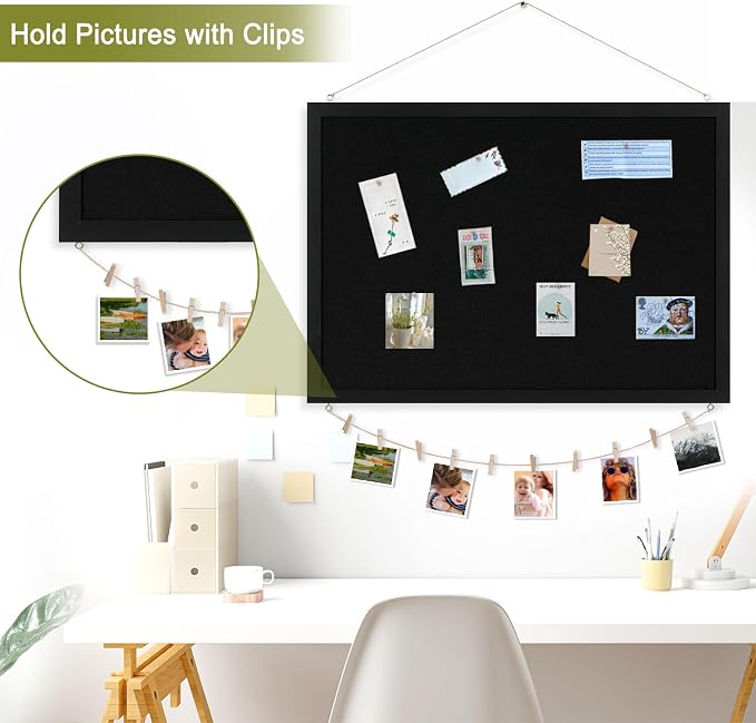 Double-Sided Wood Framed Cork Board - Image 5