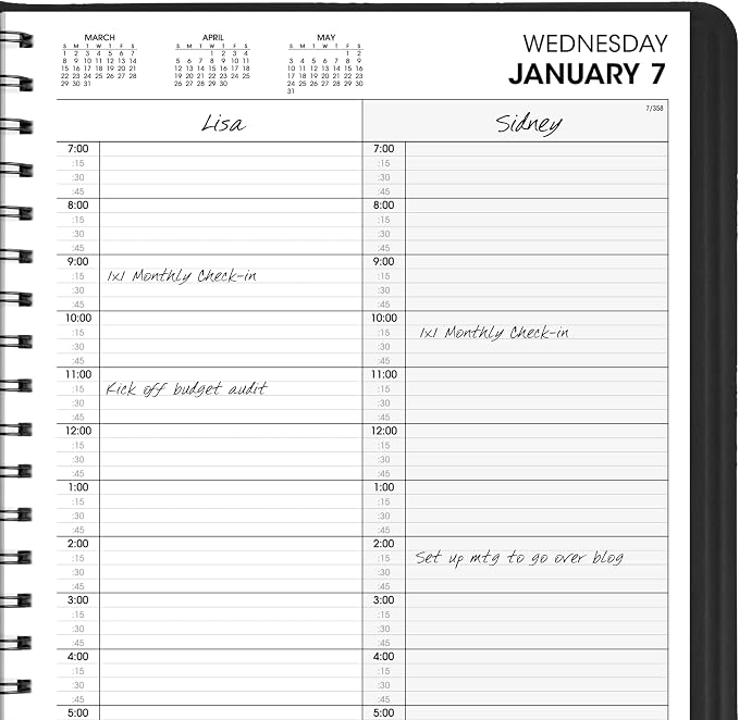 AT-A-GLANCE 2026 Appointment Book Planner, Two Person Group - Image 4