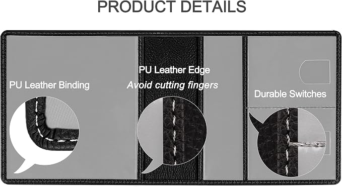 Car Registration and Insurance Holder, Premium PU Leather Vehicle Glove Box Car - Image 4