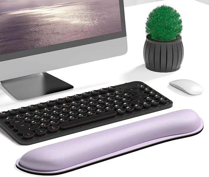 Dapesuom Enlarge Keyboard Wrist Rest, Cute Memory Foam Keyboard Wrist Cushion - Image 2