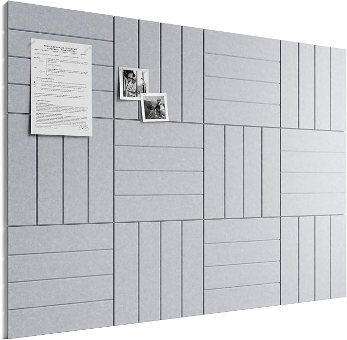 Bumusty Large Cork Board Alternative-48 x 36" Felt Bulletin Board Tiles by BUMUSTY