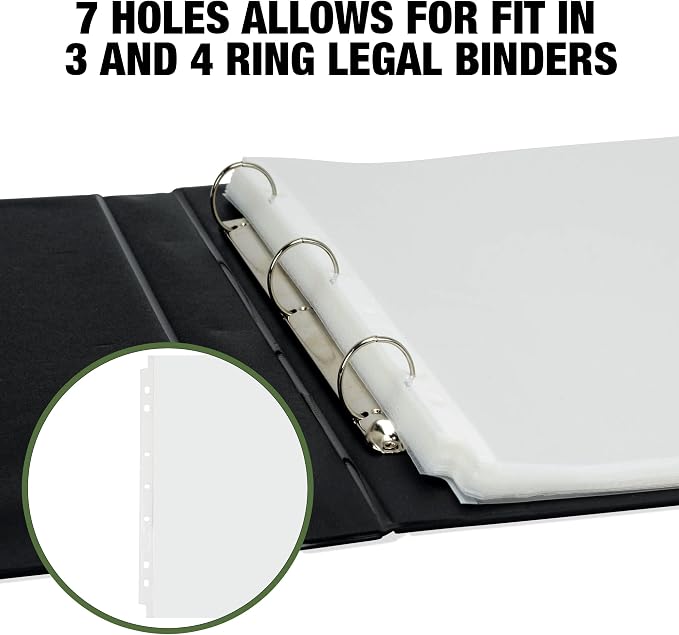 Samsill Sheet Protectors, 8.5 x 14 Inch Document Protectors - Image 4