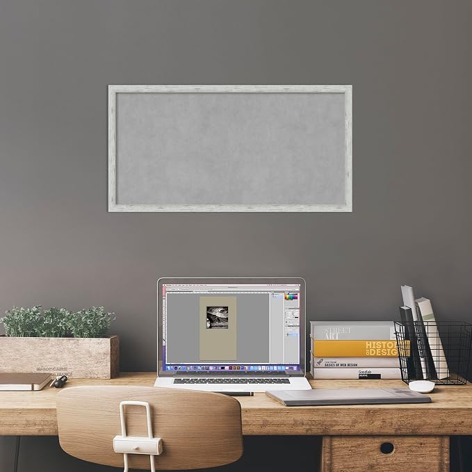 Amanti Art Silver Framed Magnetic Board 13x25 Small Vision Board - Image 6