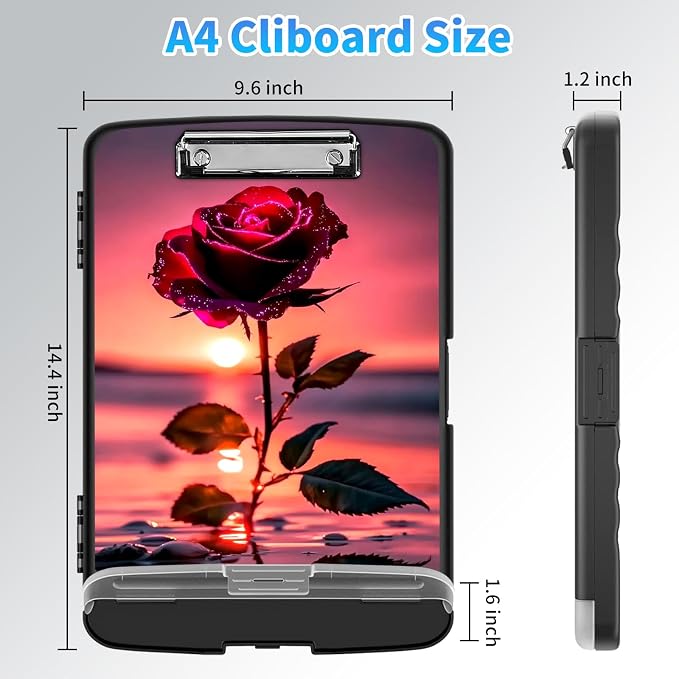 LYHXLYJH Clipboard with Storage, A4 Clipboards with Pen Holder, Heavy Duty - Image 2