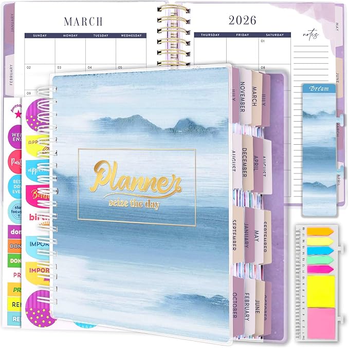 Planner 2026-2027, 18 Months Large Academic Daily Weekly Monthly Planner by Arundhati