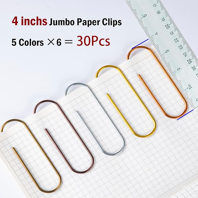 4 Inch Large Paper Clips - Image 2