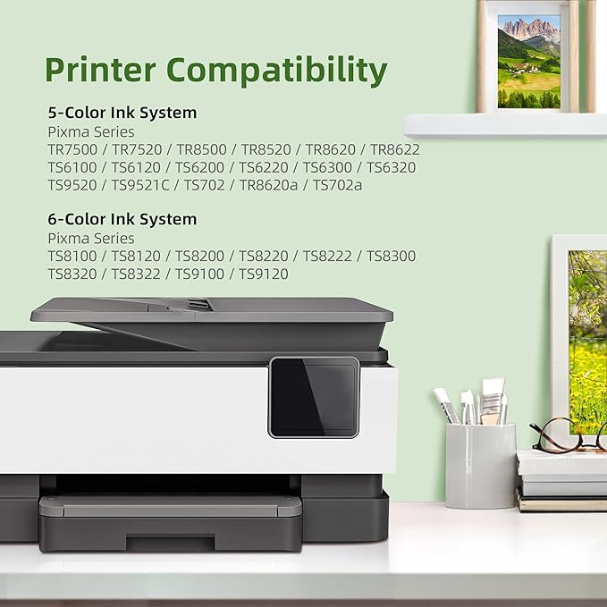 PGI-280 XXL CLI-281 XXL Ink Cartridge Replacement for Canon 281 Ink Cartridges Compatible for Canon Ink 280 and 281 Cartridges Work for TR8620 TR8620A TR7520 TS8220 Printer, 5 Pack-DeskLoop Office