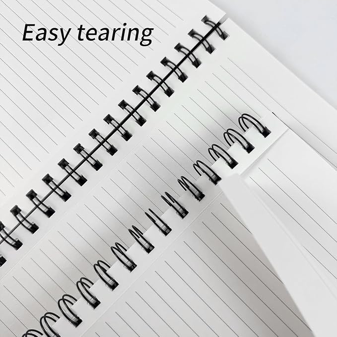 Lined Spiral Notebook A4 Large Journal 8.5" x 11", 6 Pack 7mm College Ruled - Image 5